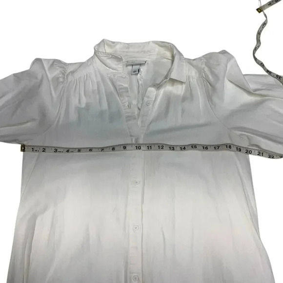 Lisa Marie Fernandez xTarget White Linen Button Up Cutout Shirtdress Size 4 - Picture 14 of 16